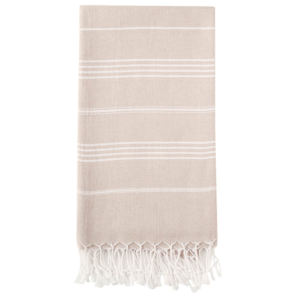 Pure Series Sustainable Turkish Towel Beige-0